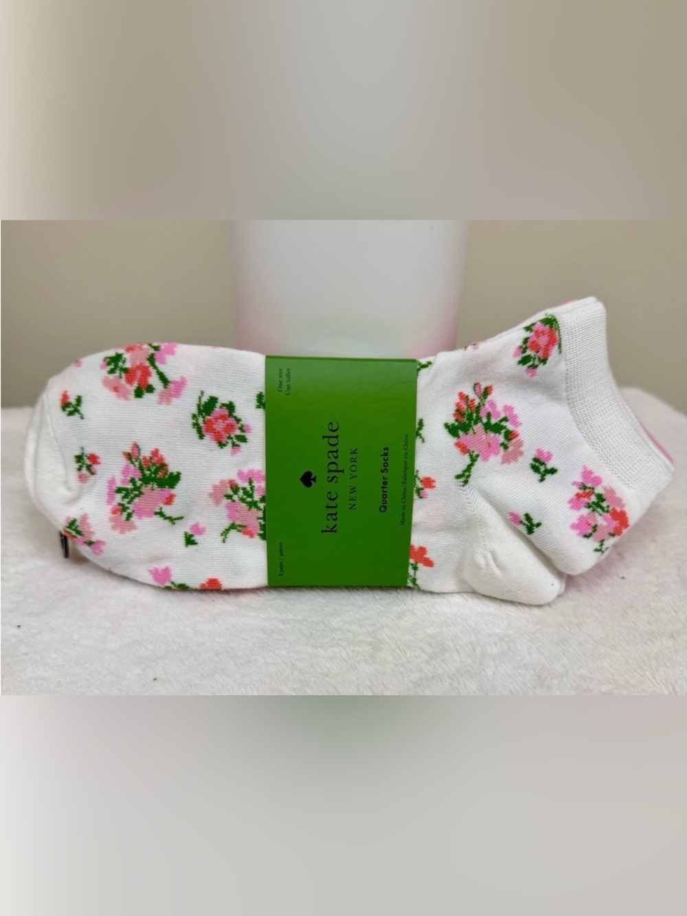 kate spade Quarter Ankle Socks. 3 pack. NWT